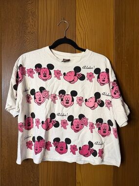 Boxy Mickey Mouse Aloha Tee
